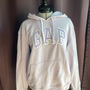 GAP Light Purple Hoodie with White Logo